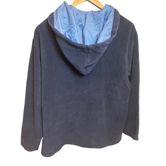 Pooh Disney Navy Embroidered Polyester Hooded Pullover with Pocket Sz S - Picture 2 of 11